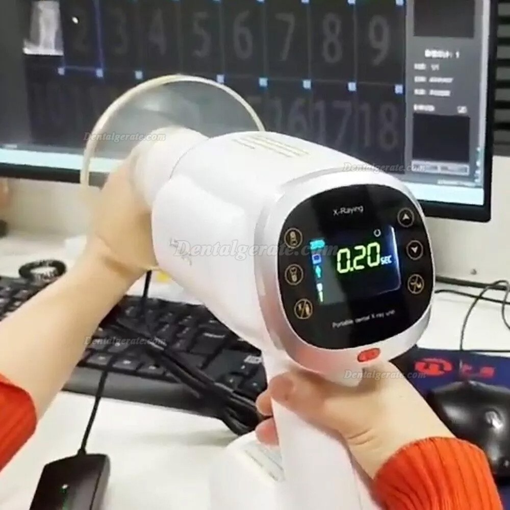Dental Mobiles Digitales R&ouml;ntgenger&auml;t RAY-500X mit Schutzschild